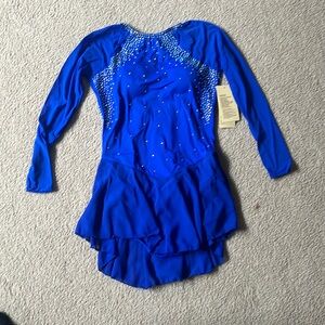 Blue strut and dance costume